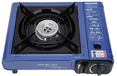 FastUU Cuisinière à gaz portative au Butane, cuisinière au Butane en Acier Inoxydable, cuisinière à gaz de Camping Coupe-Vent, feu à Plusieurs étages, Protection de sécurité, pour Barbecue, pêche