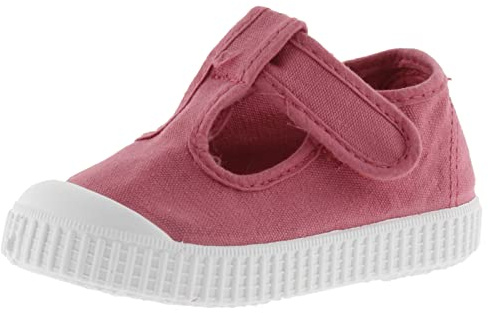 victoria Sandalias Unisex 1915 Lona Tintada DREC & Tira Adherente & Refuerzo Puntera 136625 para Niños Frambuesa 22