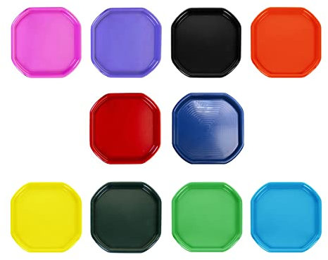Childrens Fun Play Sand Pit Tray Plastic Small Mixing Tray 70cm x 70cm Assorted Tuff Tray Kids Messy Activities for Cement Mortar and Sand Plastering (Random)