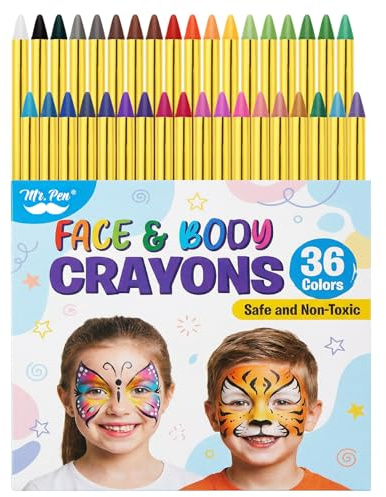 Mr. Pen- Kids Face Paint Sticks, 36Colors, Face Paint for Kids
