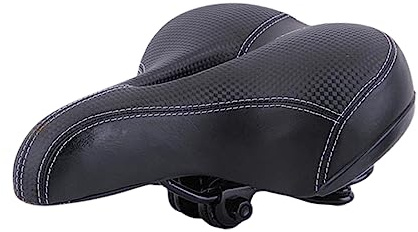 Sillín de Bicicleta, Suave, cómodo, para Bicicleta de montaña, Ciclismo, Big Bum, cojín de Asiento Ancho para Mujeres y Hombres, Accesorio para Bicicletas