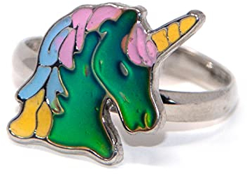 Cornelissen Ring für Kinder - Stimmungsring Einhorn Rainbow Schweif 1,7 Ø