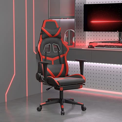 LIANGDONFC Sofa Stuhl Boss Chair、Sofa StuhlGaming-Stuhl mit Fußstütze Schwarz und Rot KunstlederDie meisten der geschäftlichen Familie Gelegenheiten der Ruhe braucht