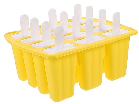 Cabilock Juego De Moldes Para Helados De 12 Compartimentos Para Uso Doméstico De Silicona