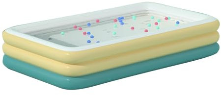 RASPIO Piscine autoportante Pliable, Piscine Gonflable Portable pour Plusieurs âges, gonflage Rapide, Pliable, adaptée, pour Cour intérieure(Yellow,2.0m)