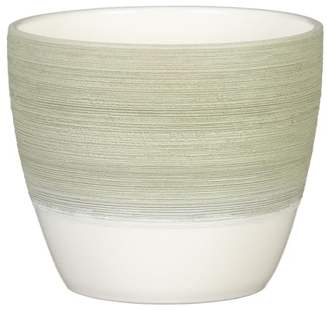Scheurich 950 Blumentopf aus Keramik, Grün, Ø 19 cm, H 17,5 cm