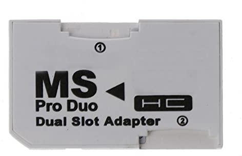 Quystetes Card Reader Micro-SD TF to MS Pro Card Adapter Single Dual Slots for Gamepad for Card