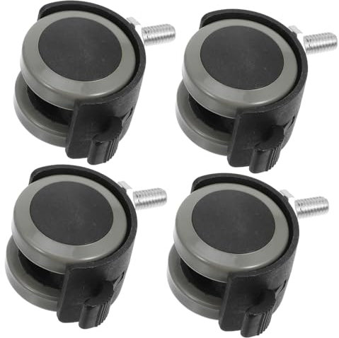 Artibetter 4pièces Lot De Roulettes Pour Mobilier De Bureau Roues Pivotantes Filetage Charge Installation Simple Adaptées Aux Chaises De Bureau Et Fauteuils