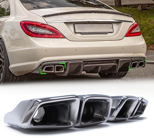 1 paar Auspuffblenden Endrohrblende Chrom Auspuff Blenden für Mercedes Benz CLS C219 C218 W212 W221 S63 AMG