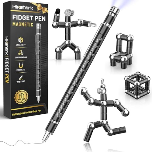 Hinshark Gifts for Men, Magnetic Fidget Pen Toys Adults, School Supplies | Birthday Mens Gifts for Christmas Stocking Fillers Stuffers Gadgets for Men/Women/Him/Her/Boyfriends/Girlfriend/Teenage/Kids