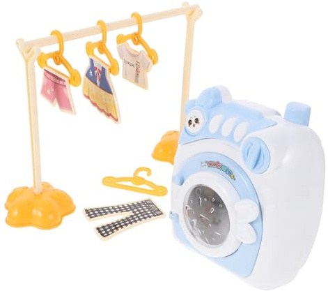 Milisten 1set Mini Washing Machine Toy for Boys and Girls Creative Educational Role Play Appliance Door Lightweight Compact Design Random Colors for Imaginative Play and Learning
