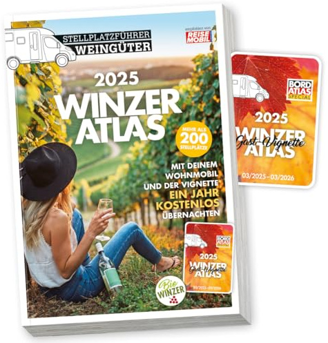 WINZERATLAS 2025: Stellplatzführer Weingüter