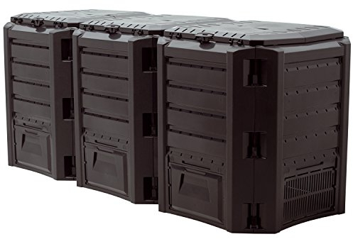MODUL COMPOGREEN 1200L Kompostierungsanlage, Abmessungen (mm) 1980x719x826, Farbe Schwarz