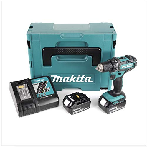 Makita DDF 482 RTJ Akku Bohrschrauber 18V 62Nm + 2x Akkus 5,0Ah + Ladegerät im Makpac 2