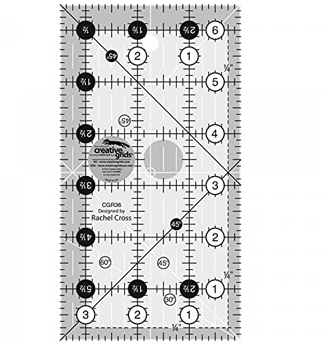 Creative Grids Quilt-Lineal 8,9 x 16,5 cm ? CGR36