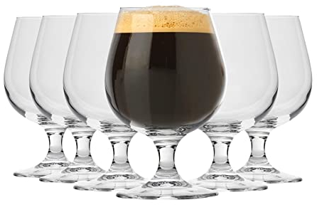 Bormioli Rocco Snifter Craft Beer Ale Glasses Set with Stem - 530ml - Pack of 12