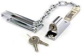 Deals in DIY TM Front Door Lock, Security Locking Door Chain, Polished Chrome Security Chain