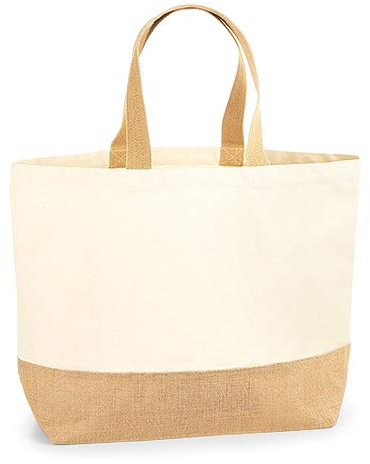 Westford Mill W452 Jute Base Canvas Tote XL