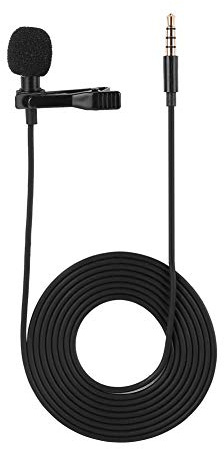 Yosoo Health Gear Microphone Lavalier à Condensateur Omnidirectionnel, Micro-Cravate avec Clip pour Podcast, Enregistrement, Appareils Photo Numériques, Smartphones, PC, Ordinateurs Portables