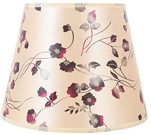 Lurrose Lampenschirm Stoff Tischlampe Ersatzschirm E27 Trommel Lampenschirm Stehlampe Nachtlicht Lampenabdeckung Drucken Muster Stoffschirm für Wandlampe Kronleuchter Abdeckung