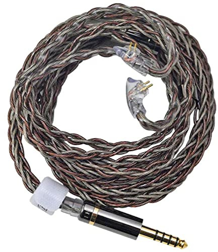 Hidizs MS5-4.4-RC Cable de actualización de audio de repuesto, cable de auriculares desmontable de 4.4 mm, cable equilibrado para auriculares, reproductores de MP3, teléfonos, altavoces, tabletas