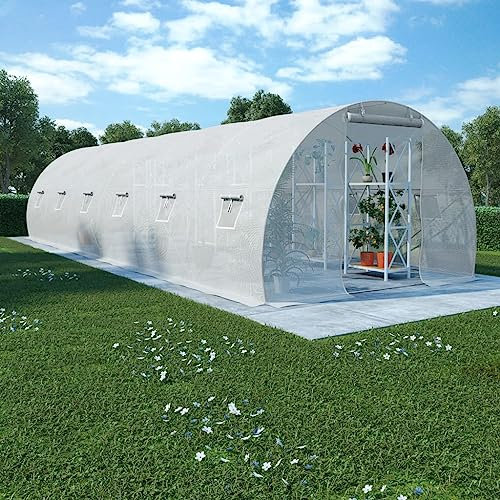 Gewächshaus, BULANED Folientunnel, Treibhaus, Gewächshaustunnel, Treibhaus, Greenhouse, 27 m² 900×300×200 cm