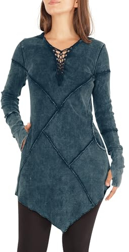 PUREWONDER Kleid A-Linie mit Zipfelkapuze dr3 Blau L