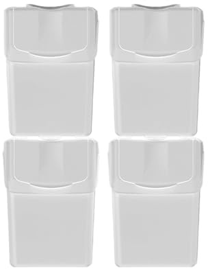 Set de 4 cubos de basura KEDEN SORTIBOX para reciclado, gris ceniza, volumen 4x20L