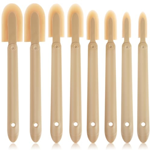 8Pcs Rubber Caulking Tool Kit Reusable Silicone Caulk Finishing Kit Grout Sealant Caulking Smoothing Tool Multifunctional for Kitchen Bathroom Window