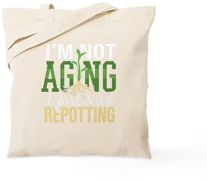 CafePress Gardener Gardening Plant Lover Planting P Tote Bag Reusable Natural Beige Canvas Shopping Bag