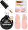 EBANKU 30ML Builder Gel, 8 in 1 Cover Pink Base Strengthener, Ultra-Thin Brush for Strong Nails, Extension, Professional Repair, Quick Extension