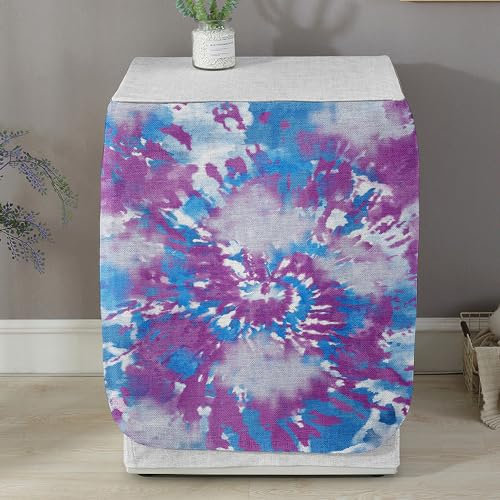 Highdi Graffiti Housse de Protection pour Machine à Laver, Chargement Frontal Housse La Poussière avec Ouverture Frontale pour Linge Domestique (Tie-Dye 7,Capacité S 6~7.5KG)