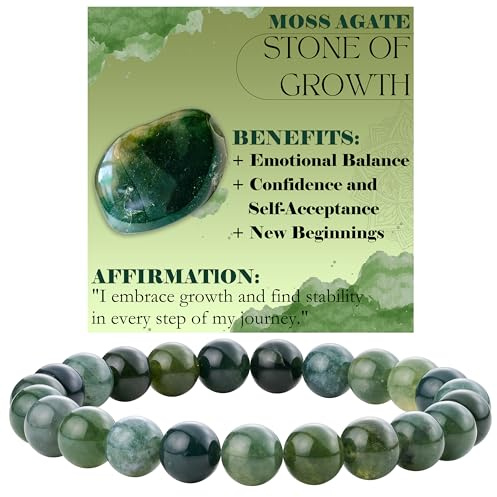 Bivei Kristall Armband für Frauen 8mm Perlen Halbedelstein Natürlicher Stein Dehnbarer Elastischer Schmuck Yoga Geschenke