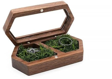 PDURMBUAB Schmuckaufbewahrung Reise-Organizer Für Halskette, Ohrringe, Ringe, Geschenke, Perlenetui, Holz-Schmuckkästchen(10 * 5 * 3cm Schmuckbox Schmuckkästchen Klein(Type-D)