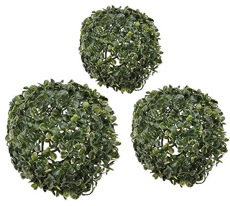 DECHOUS 3pcs Simulated Grass Balls Ceiling Pendants Living Decorations Fake Moss Topiary Balls