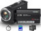 Muitune QHD 2.7K 50MP 16X Zoom Digital Vlogging Camera with LED Fill Light for Youtube, 2.8 Inch 270 Degree Rotation LCD Camcorder with 32GB SD Card and Two Batteries