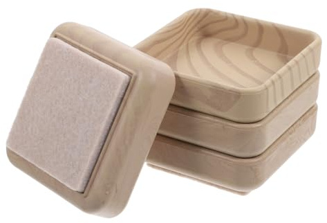 HOMSFOU 4pezzi Cuscinetti Antiscivolo Per Mobili Con Design e Feltro Protezione Per Pavimenti e Gambe Di Sedia Facile Installazione Antigraffio e Versatile