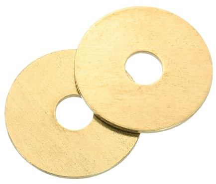 QUARKZMAN Arandela Plana, 20 Pcs Arandelas de Latón M5, 20mm OD, 1mm de Espesor Kit de Surtido de Sellos de Anillo, Junta de Sellado Metálica para Tornillos, Pernos y Tuercas