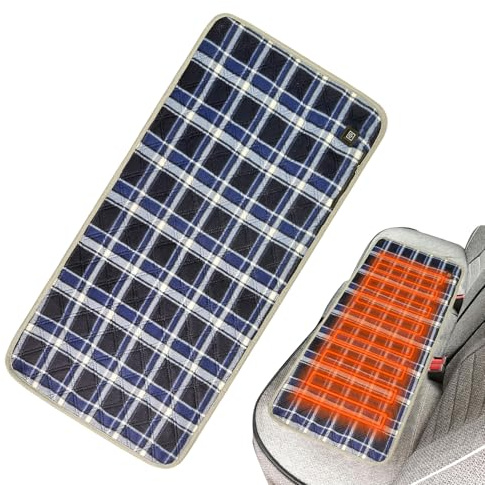 ZHUMCCY Almohadilla Térmica Para Silla De Oficina - 45 x 90 cm Calentado por USB 3 Ajustes de Temperatura,Cojín De Asiento Térmico Para Invierno,para Casa, Apartamento, Oficina, Escuela, Coche, Jardín