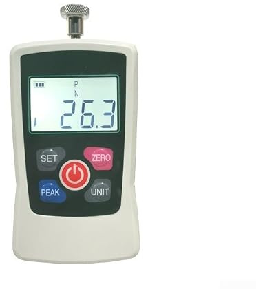 High Digital Force Meter 500N for Tension and Pressure Testing - Portable Push Pull Gauge with Multi-Unit Display for Labs