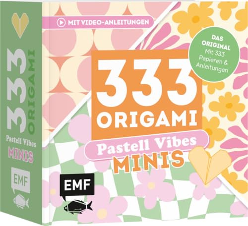 333 Origami Minis – Pastell Vibes: Dein dekorativer Wendeblock zum kreativen Falten & Notieren (Papier: 70 g/m², 9x9 cm)
