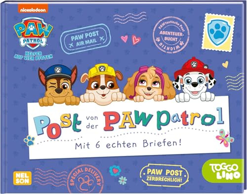 PAW Patrol Mitmachbuch: Post von der PAW Patrol: Mit 6 echten Briefen! | Karten, Spiele, Sticker für Kinder ab 3 Jahren