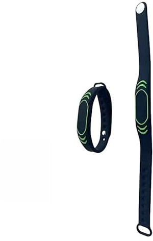 YARONGTECH RFID 1K 13.56mhz Silicona Pulsera, Color Negro (Pack de 2)