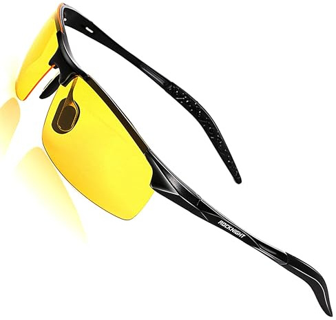 ROCKNIGHT Driving Polarized Night Vision Glasses UV 400 HD Yellow Sunglasses
