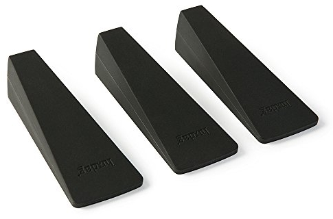 luxdag Fenster- & Türstopper aus Silikon (Farbe wählbar) - Rutschfester Keil im 3er Set für Fenster & Tür - Schoner für Fliesen, Stein, Teppich & Holz