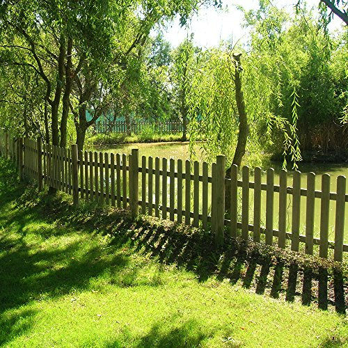 Solid Steccato in Legno trattato per Esterno 180x100 h. cm a doghe per recinzioni - Staccionata in Pino