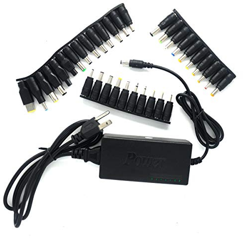 Pardarsey Universal AC Power Adapter Charger 96W with 34 pcs Adapters 12V-24V Compatible for Notebook Acer Asus Toshiba Dell Lenovo IBM HP Compaq Samsung Sony Gateway Fujitsu Mobile Phone DVD LCD