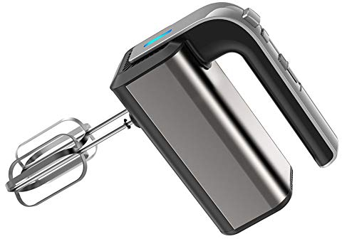 5 Velocidades Mezclador Eléctrico Egg Beater De Portátil Manual Batidor De Huevo Acero Inoxidable Mezclador, 2 Tipos De Varillas,500w