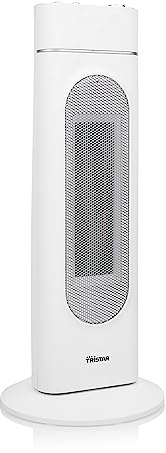 Stufa a torre in ceramica Tristar KA-5088 - Funzione ventilatore 2 in 1 Per ambienti fino a 20 m² 2000 W Con termostato, Bianco