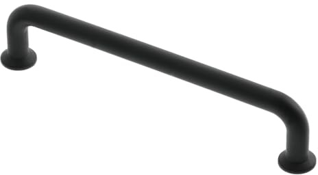 GTV - Möbelgriff NORD | Griff Griffe Möbelgriffe | Lange 33,4 cm| Bohrlochabstand 32 cm |ZnAl | Schwarz matt